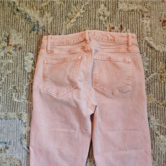 Paige Ankle Jeans Sz 27 With 29" Inseam, Like New! Pinkish/salmon Color - Picture 2 of 6